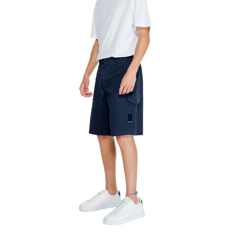 Armani Exchange Blue Cotton Bermuda Shorts by Armani Exchange