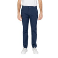 Armani Exchange Blue Cotton Casual Pants by Armani Exchange