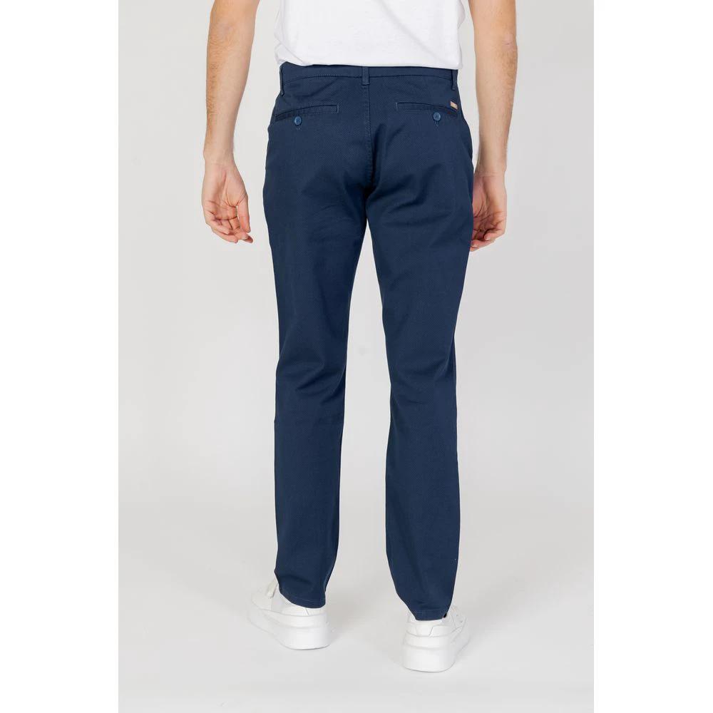 Armani Exchange Blue Cotton Casual Pants by Armani Exchange