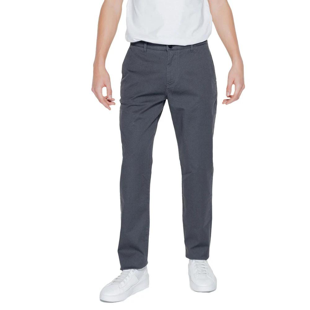 Armani Exchange Black Cotton Casual Pants by Armani Exchange
