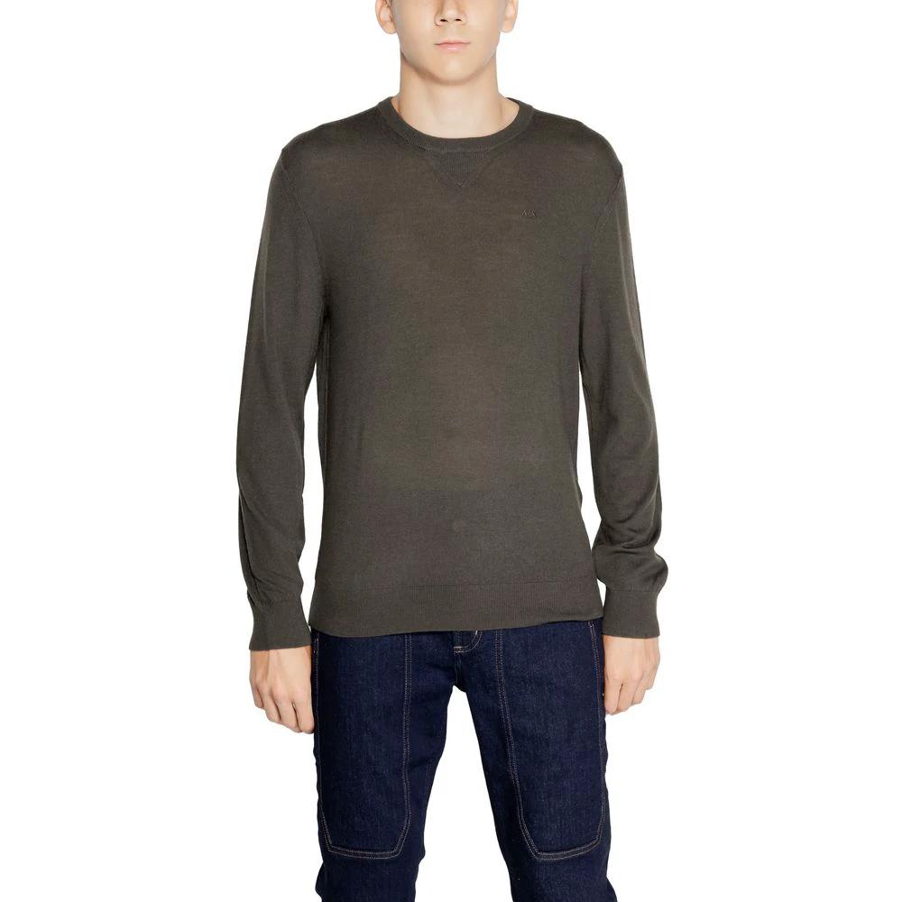 Armani Exchange Green Wool Sweatshirt by Armani Exchange