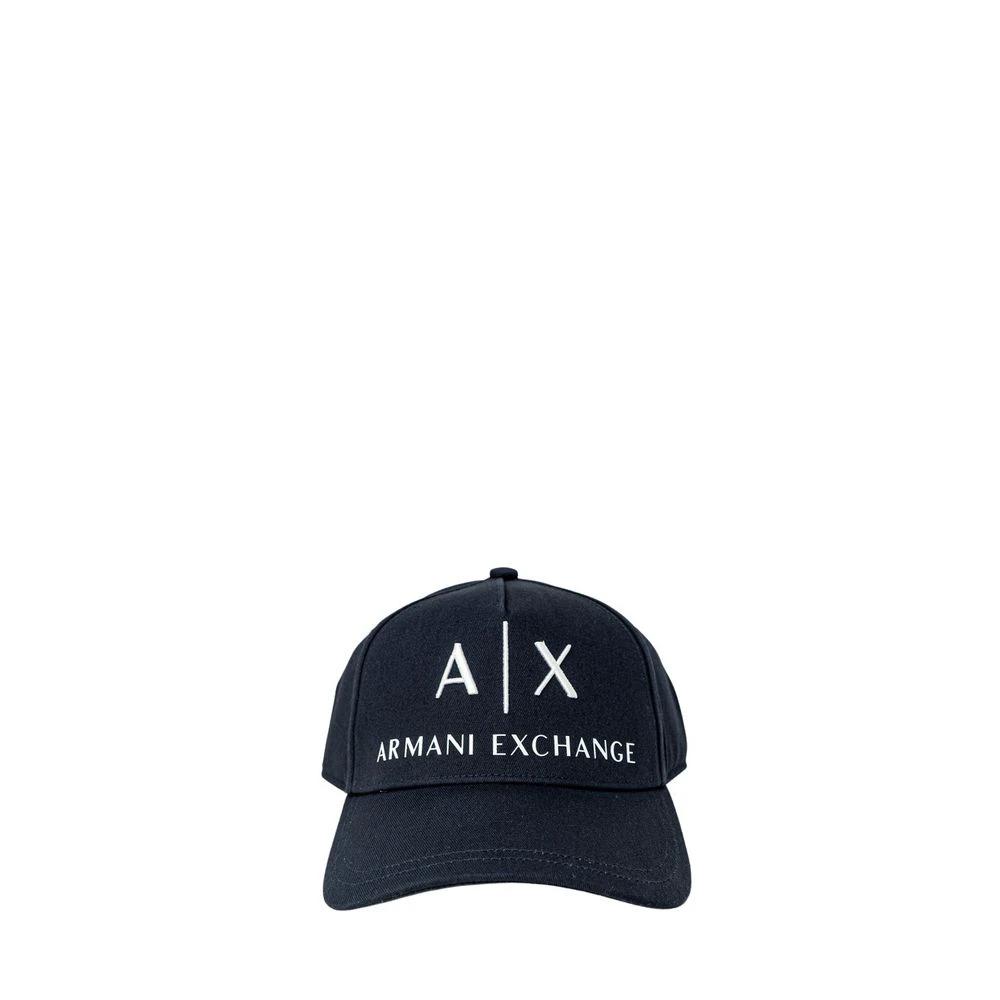 Armani Exchange Blue Cotton Cap (Baseball Hat) by Armani Exchange