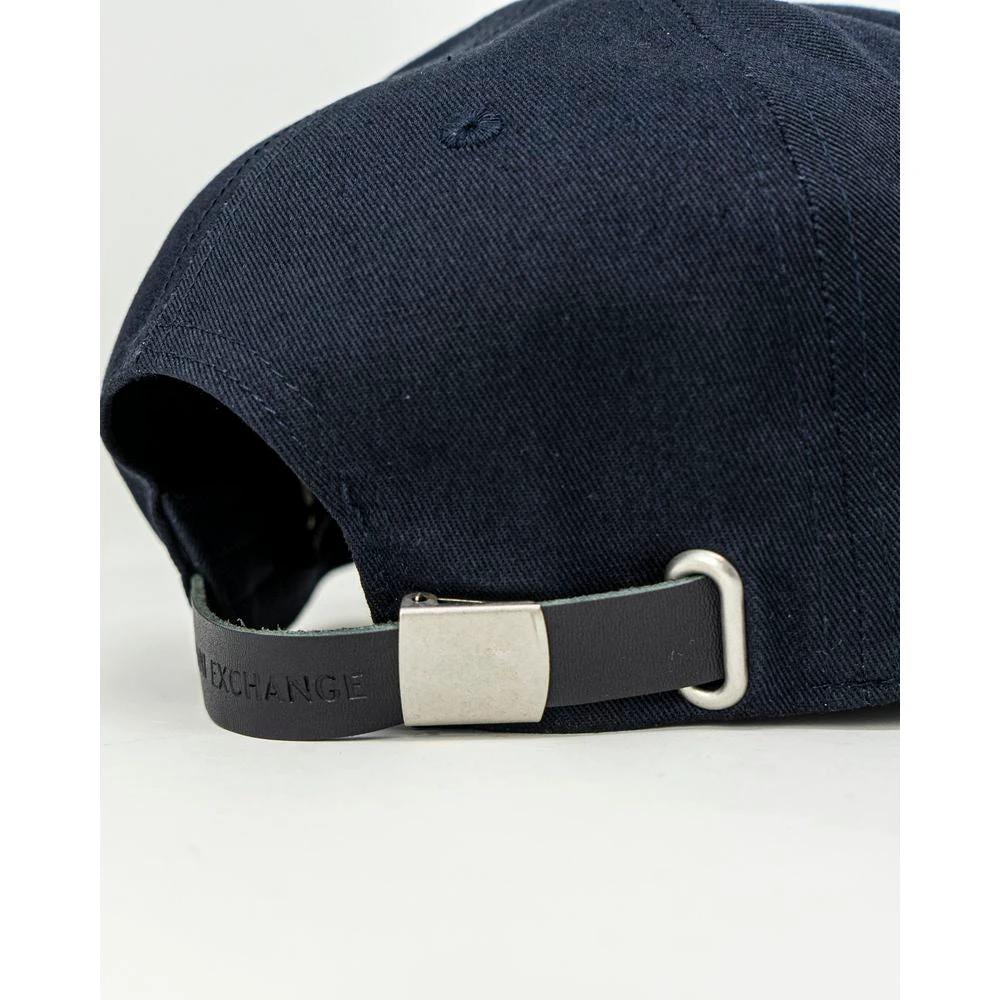 Armani Exchange Blue Cotton Cap (Baseball Hat) by Armani Exchange