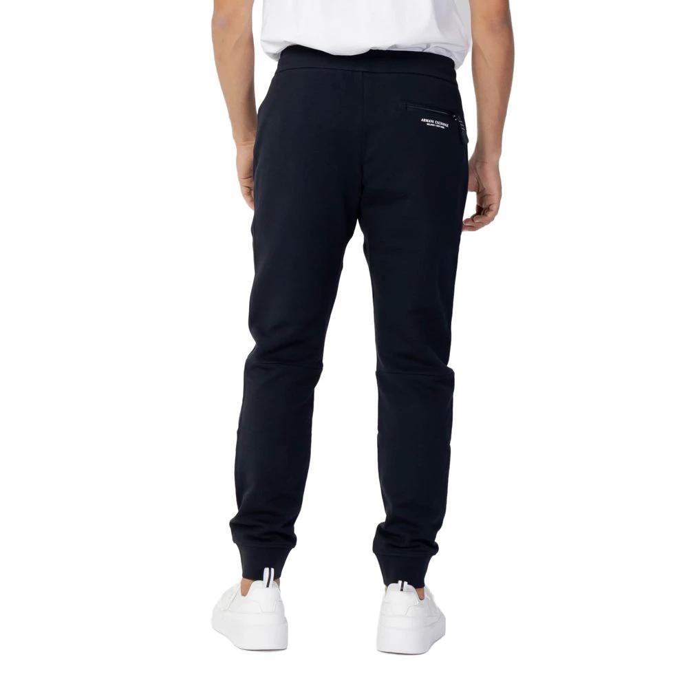 Armani Exchange Blue Cotton Joggers (Workout Pants) by Armani Exchange
