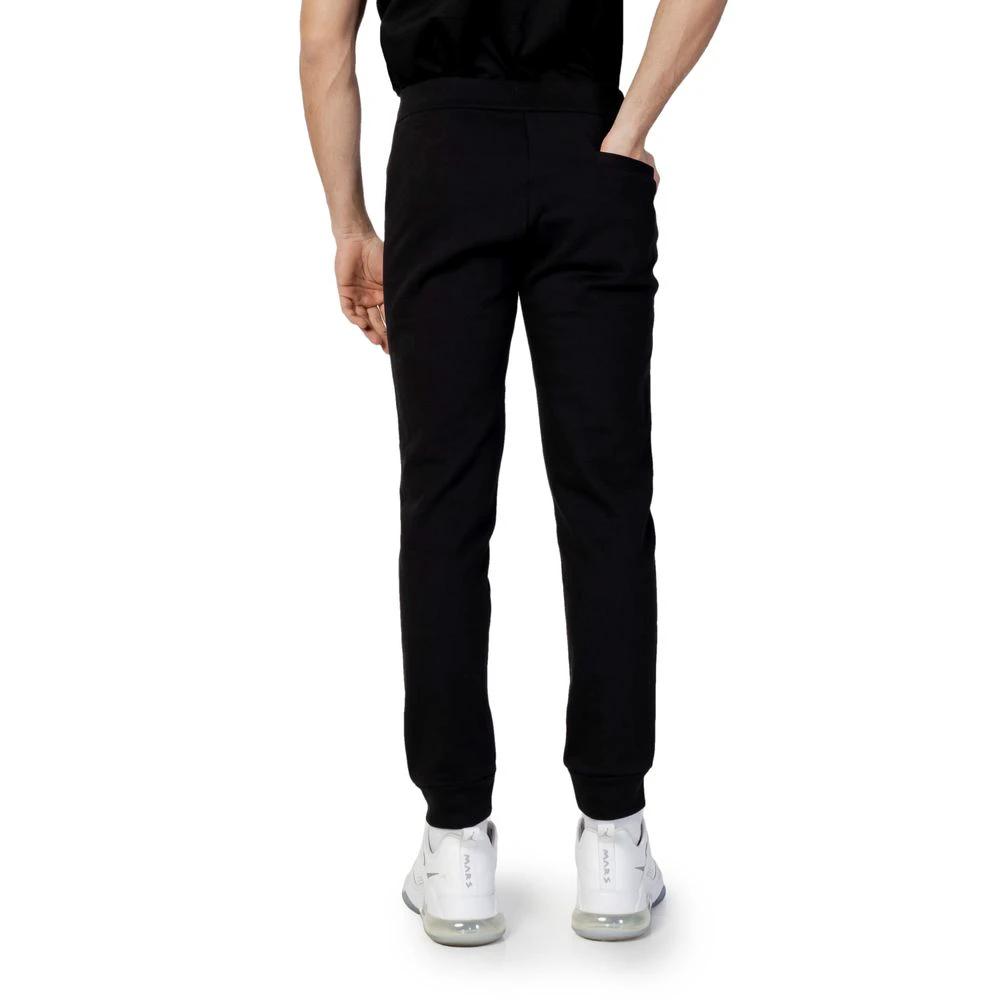 Armani Exchange Black Cotton Joggers (Workout Pants) by Armani Exchange