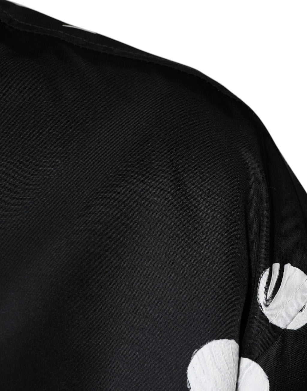Dolce & Gabbana Black Polka Dot Stripe Nylon Bomber Jacket by Dolce & Gabbana
