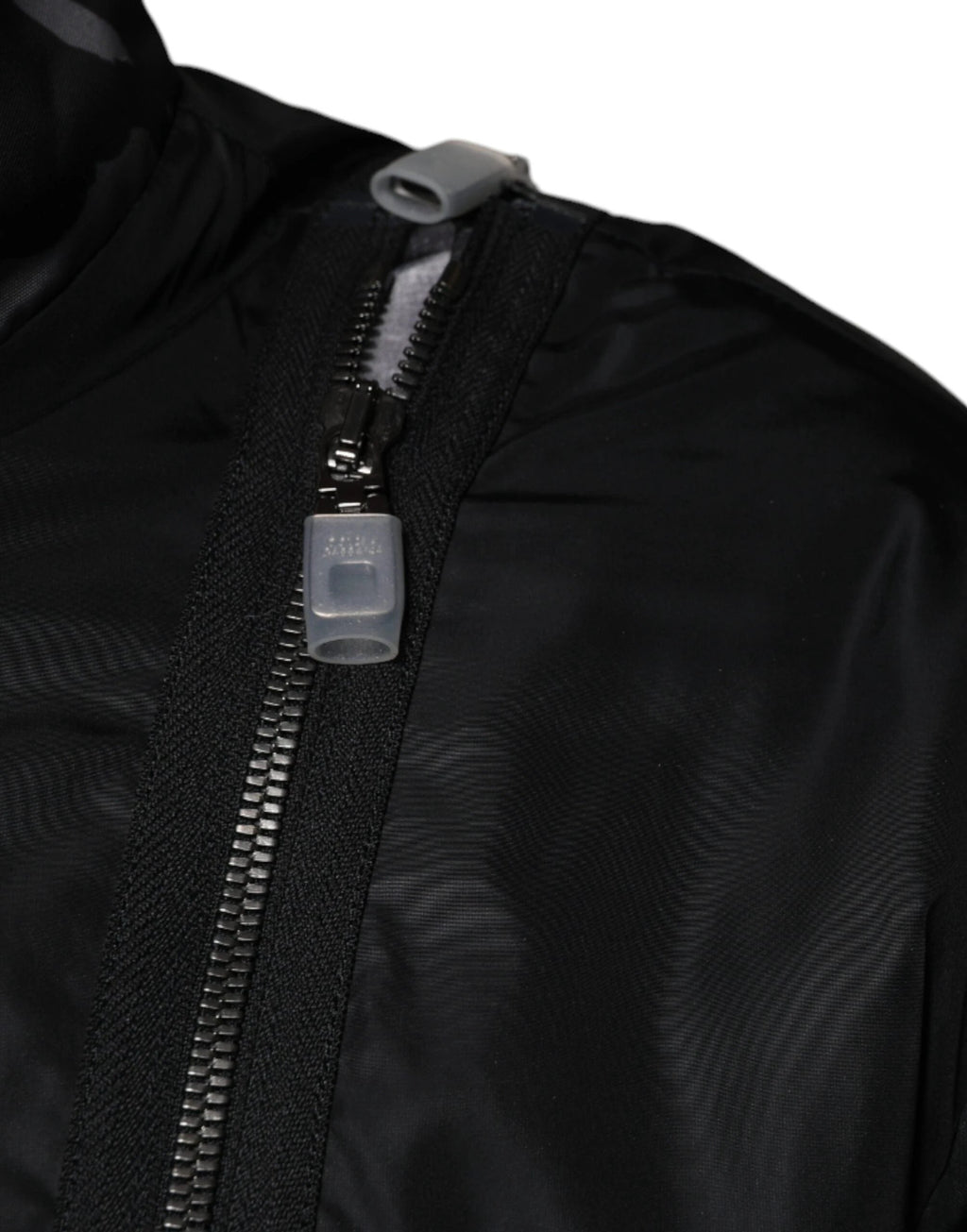 Dolce & Gabbana Black Nylon Full Zip Men Bomber Jacket by Dolce & Gabbana
