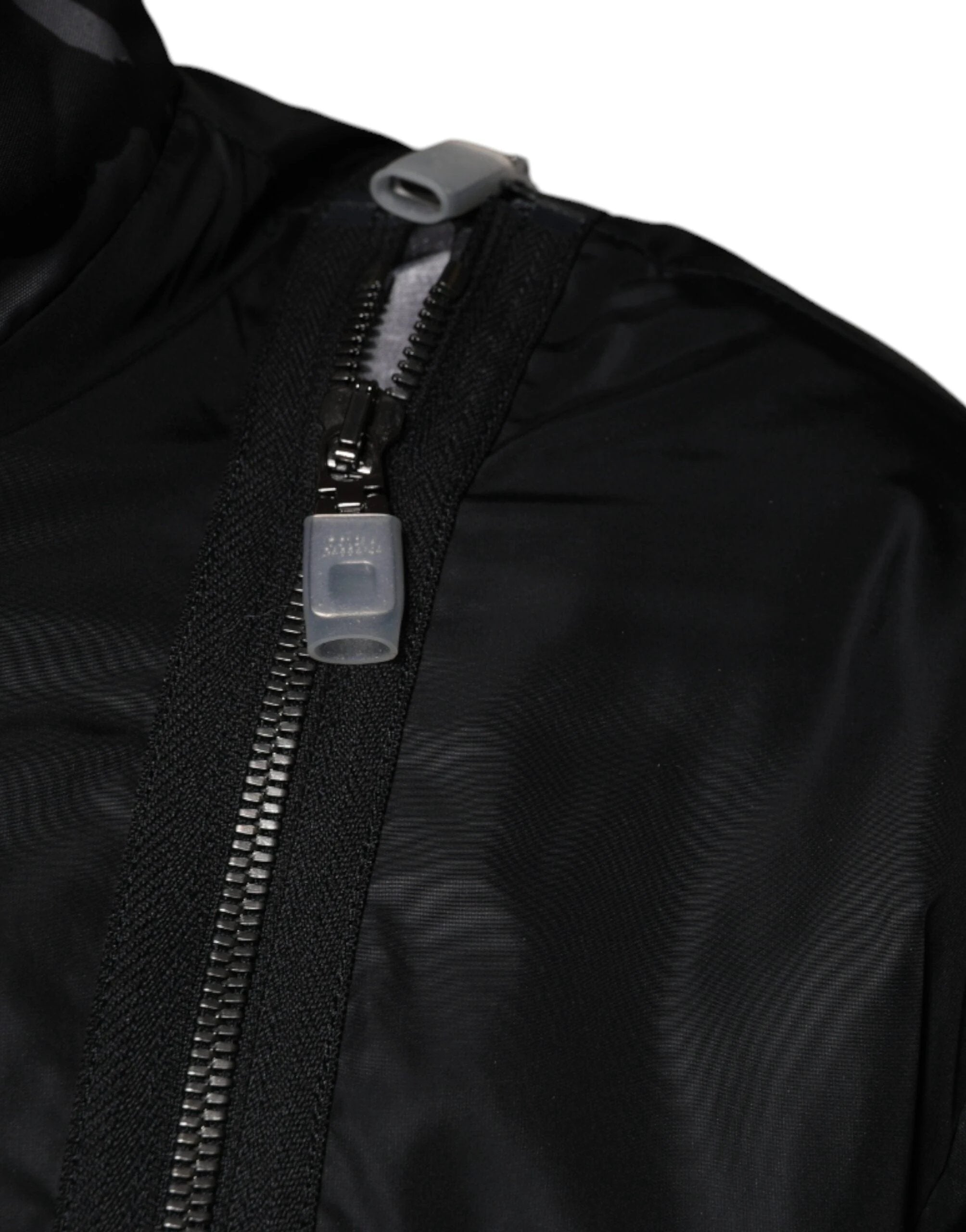 Dolce & Gabbana Black Nylon Full Zip Men Bomber Jacket by Dolce & Gabbana
