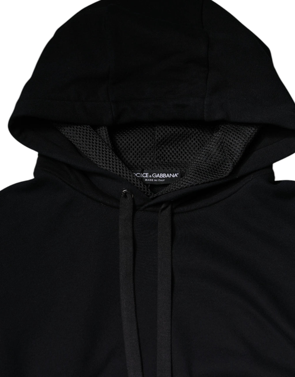 Dolce & Gabbana Black Hooded Pullover Men Sweatshirt Sweater by Dolce & Gabbana