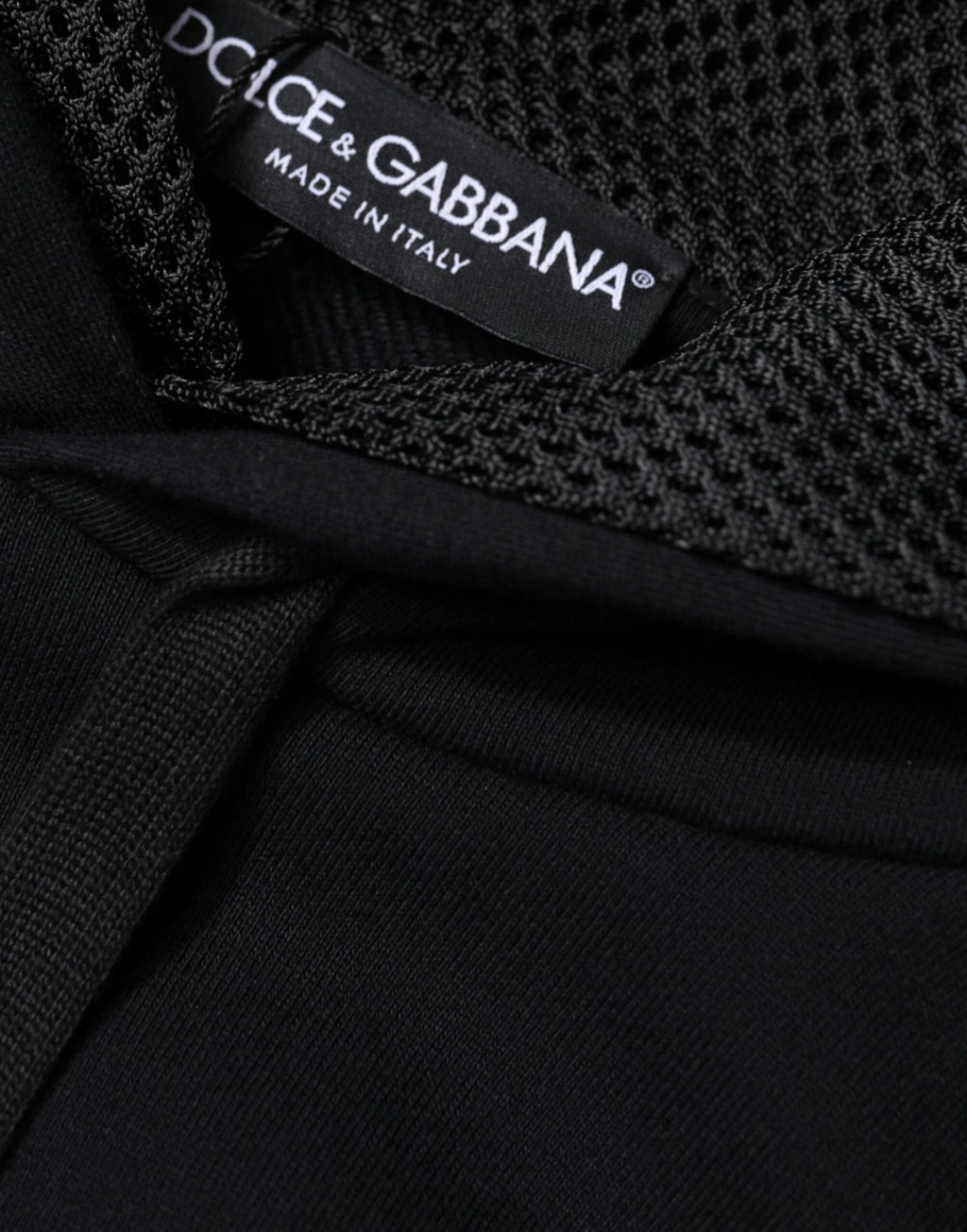 Dolce & Gabbana Black Hooded Pullover Men Sweatshirt Sweater by Dolce & Gabbana