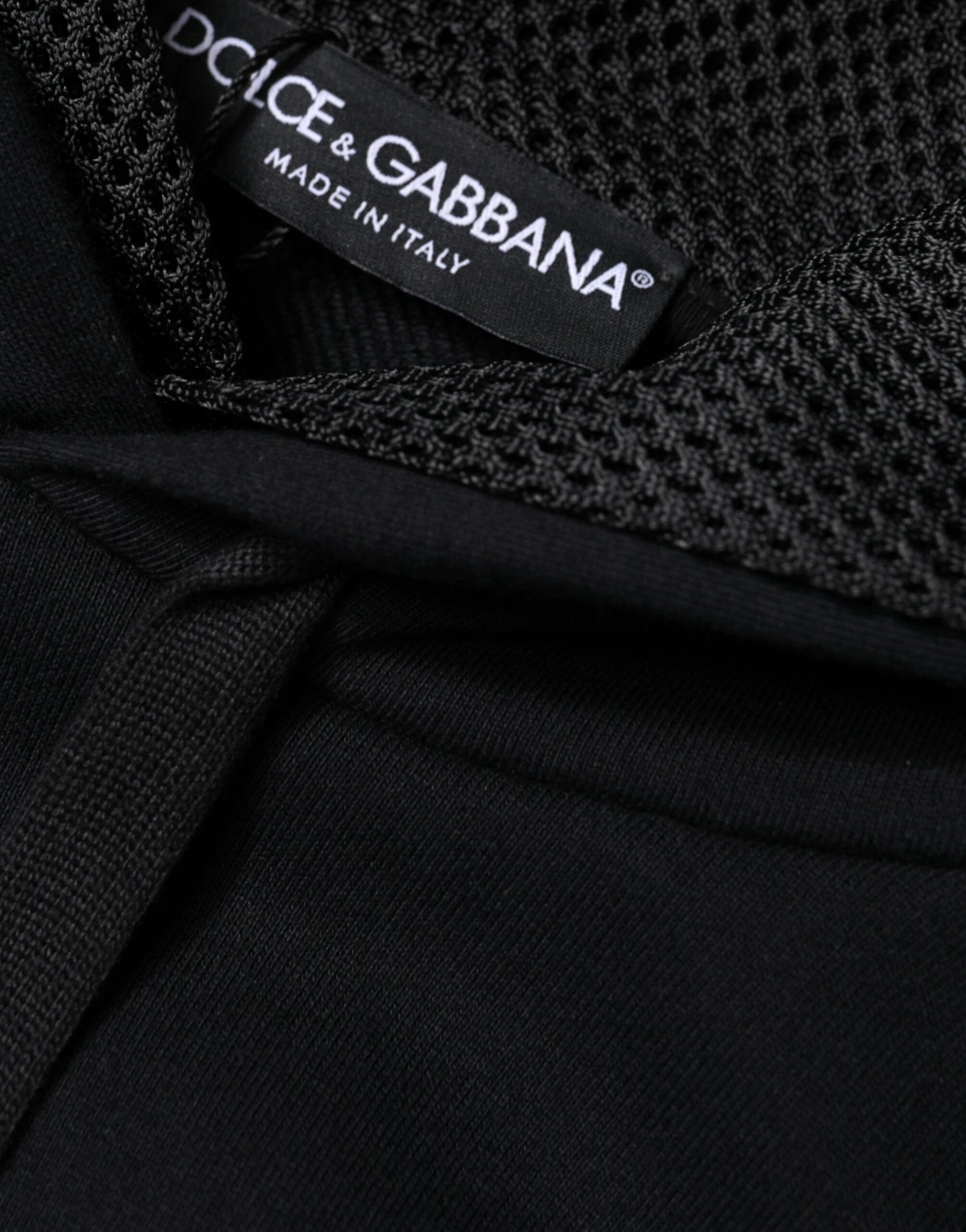 Dolce & Gabbana Black Hooded Pullover Men Sweatshirt Sweater by Dolce & Gabbana