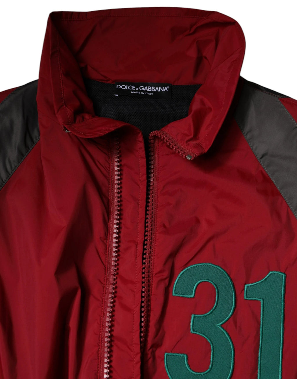 Dolce & Gabbana Multicolor Nylon Full Zip Windbreaker Jacket by Dolce & Gabbana