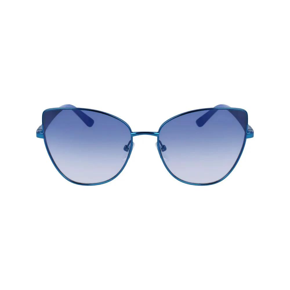 Lunettes de soleil en métal bleu Karl Lagerfeld