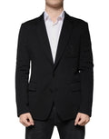 Dolce & Gabbana Black Wool Single Breasted Formal Blazer by Dolce & Gabbana