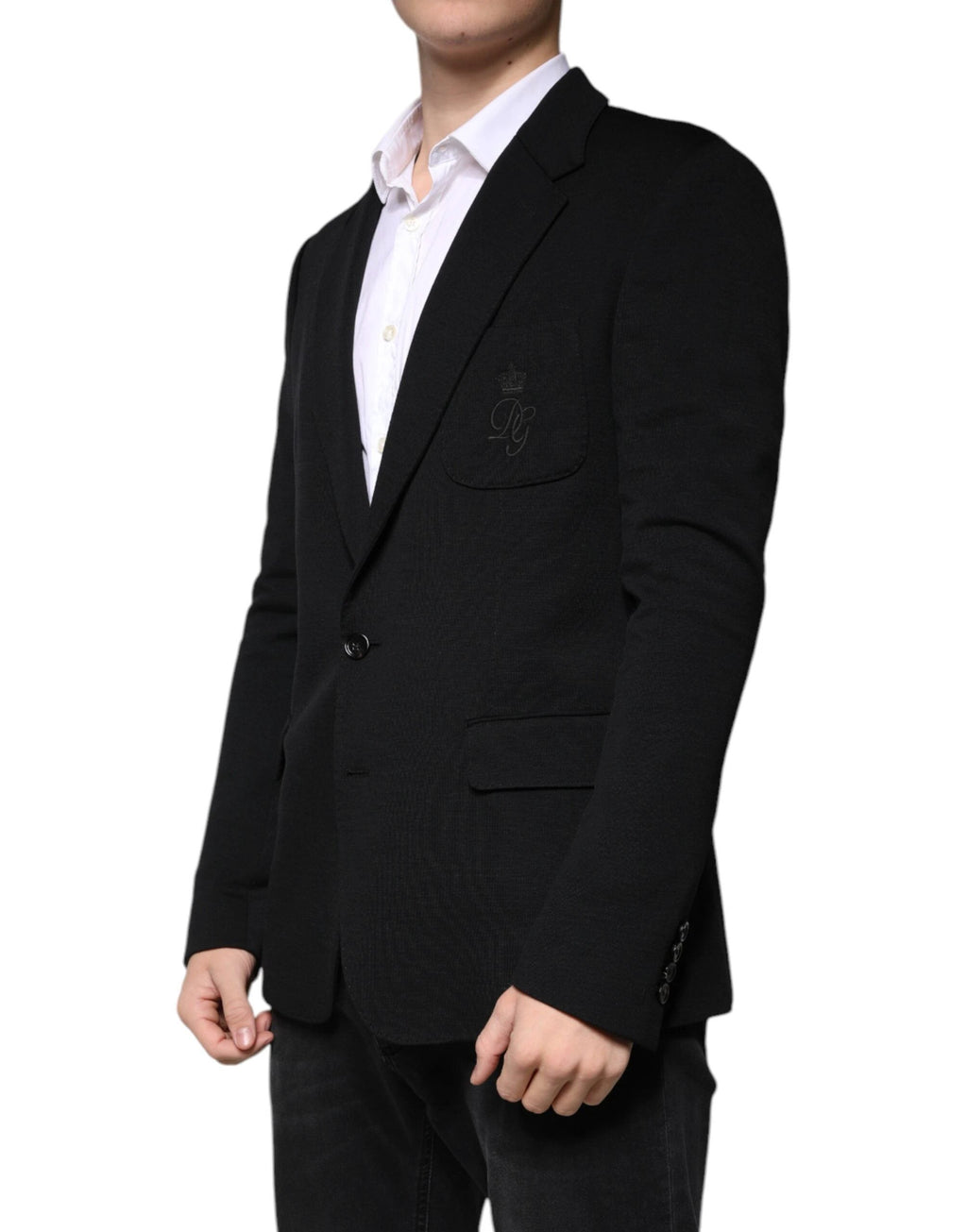 Dolce & Gabbana Black Wool Single Breasted Formal Blazer by Dolce & Gabbana