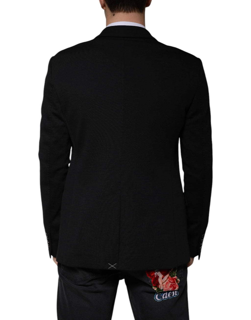Dolce & Gabbana Black Wool Single Breasted Formal Blazer by Dolce & Gabbana