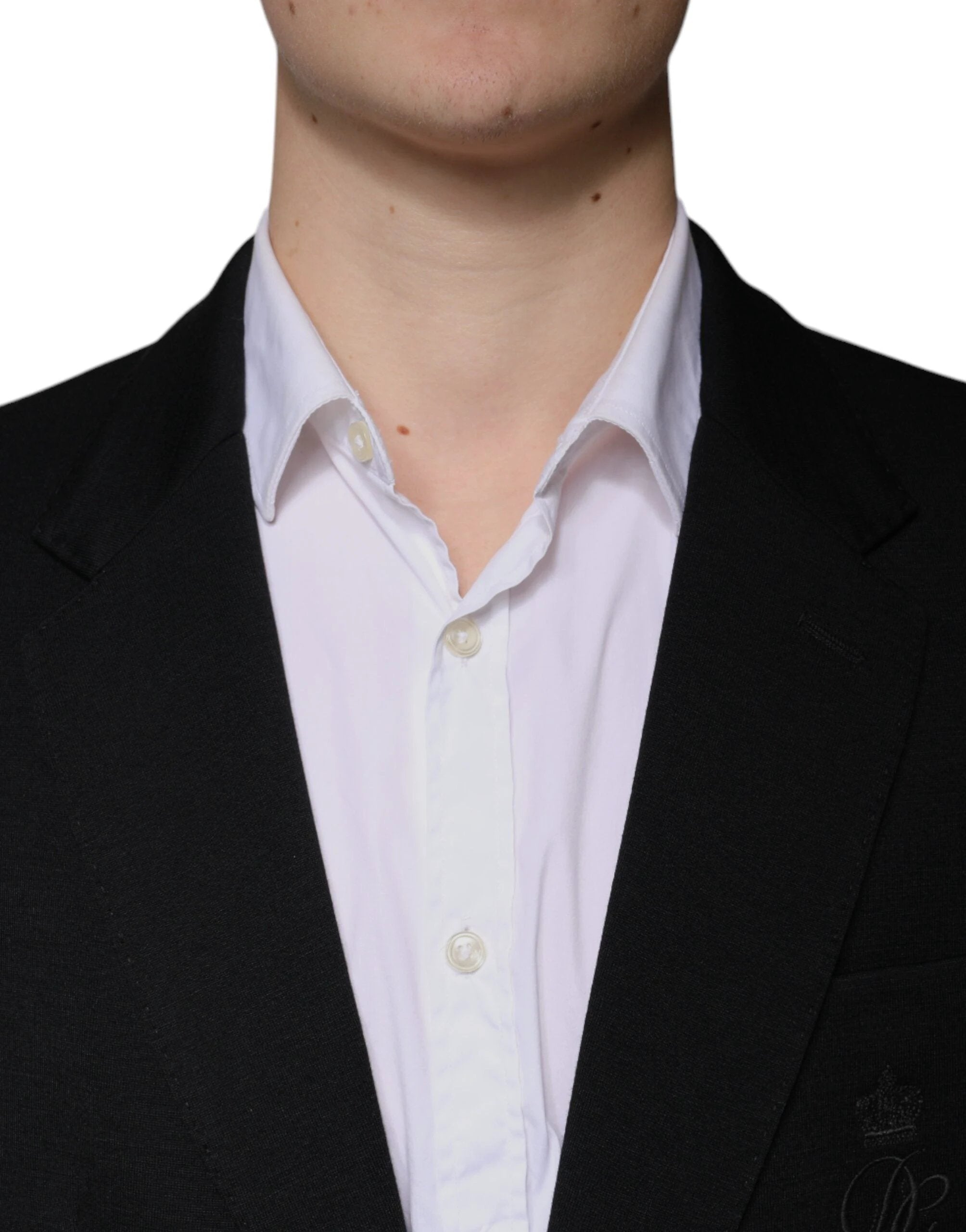 Dolce & Gabbana Black Wool Single Breasted Formal Blazer by Dolce & Gabbana