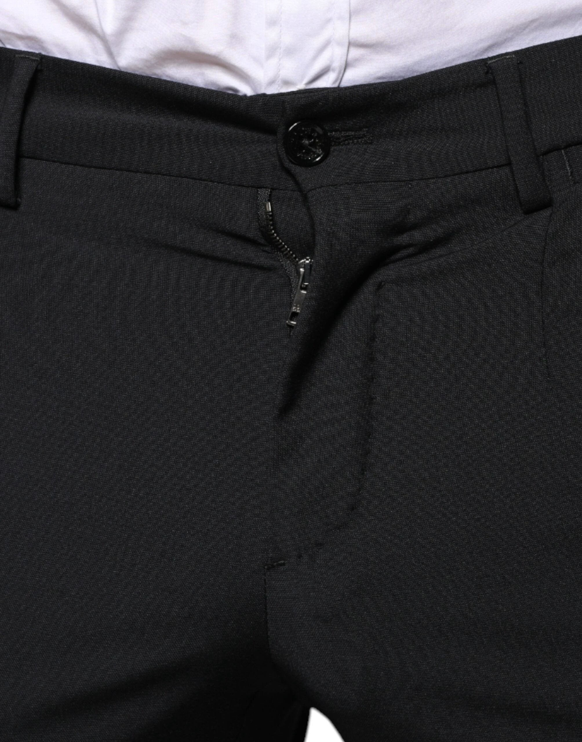Dolce & Gabbana Black Wool 3 Piece Slim Fit Formal Men Suit by Dolce & Gabbana