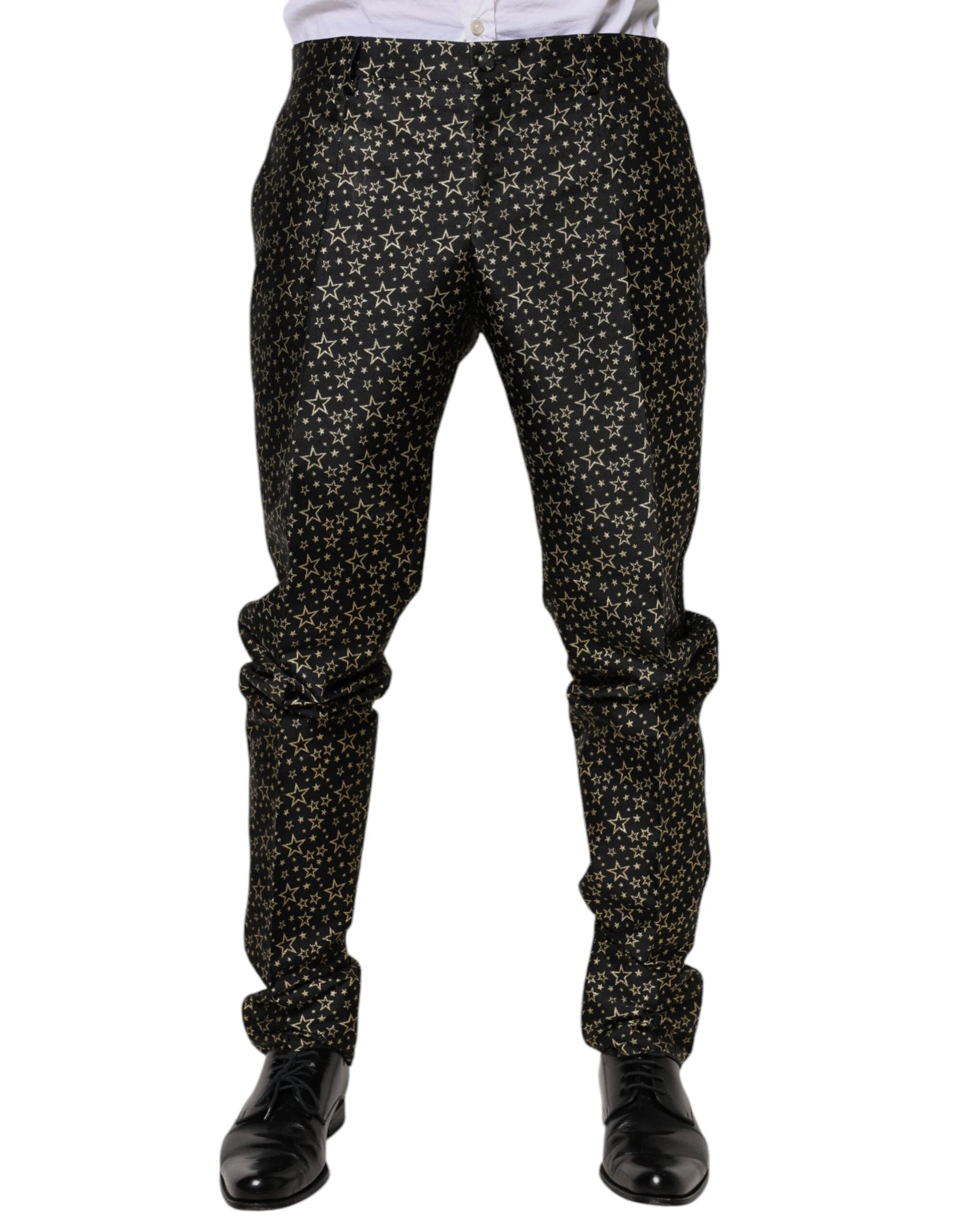 Dolce & Gabbana Black Stars Jacquard SICILIA 2 Piece Suit by Dolce & Gabbana