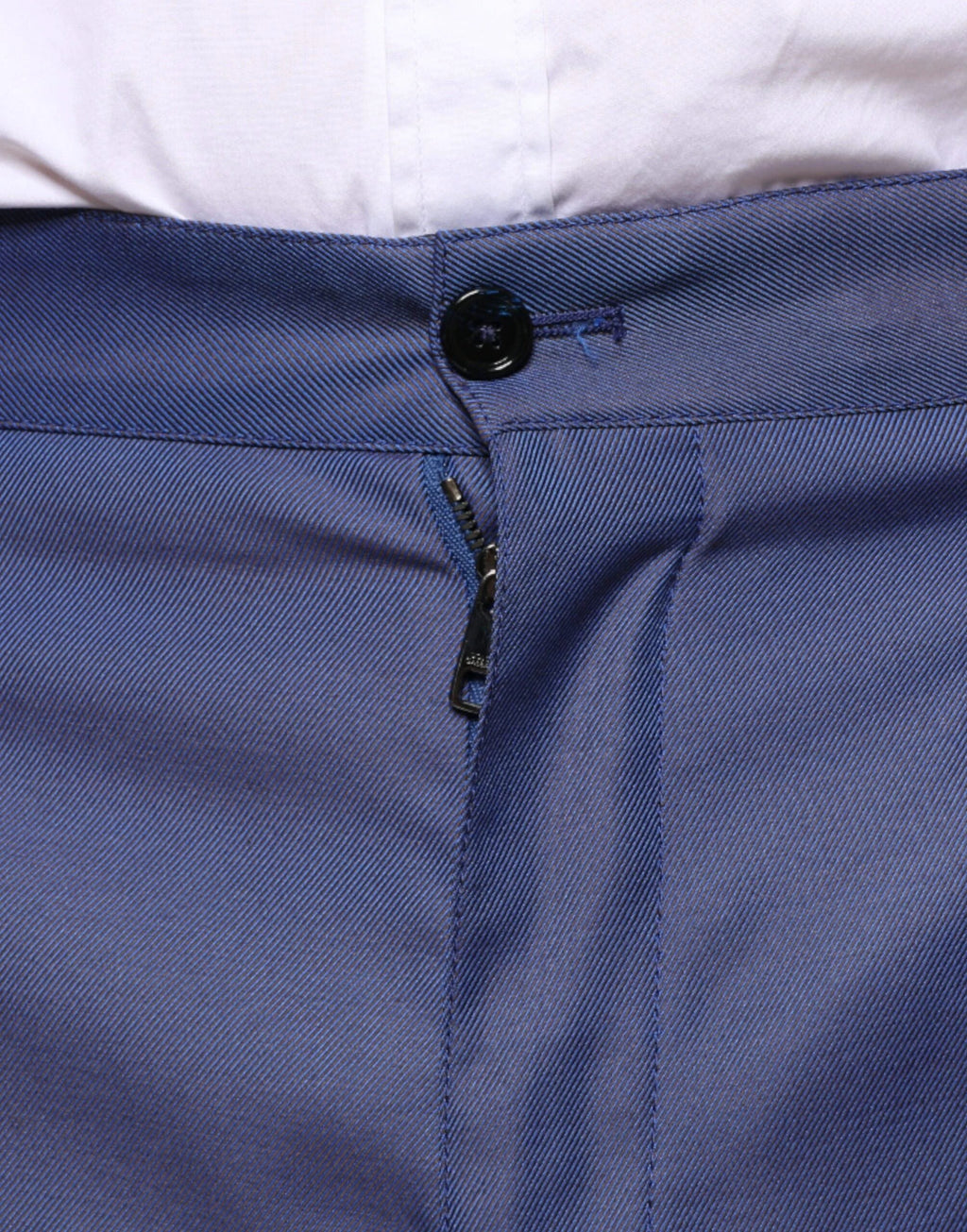 Dolce & Gabbana Blue Wool Tapered Formal Dress Pants by Dolce & Gabbana