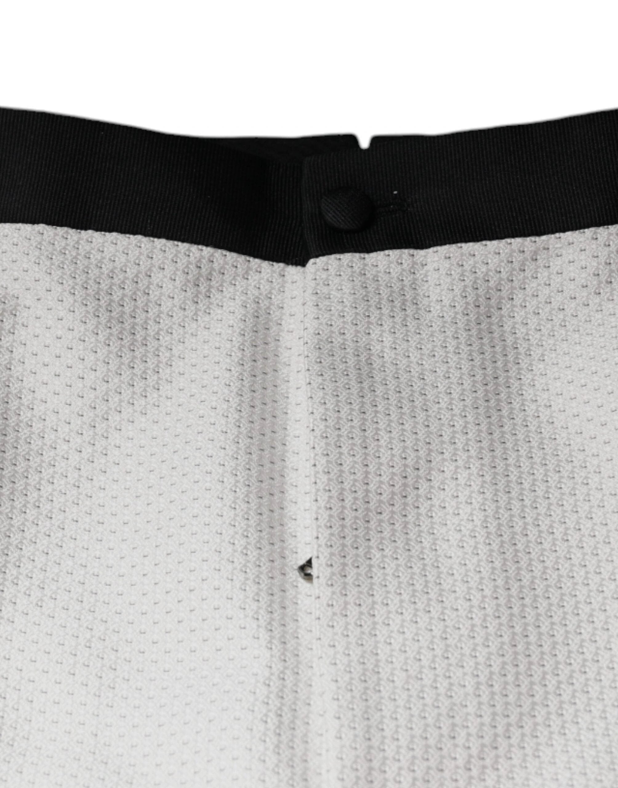Dolce & Gabbana White Polyester Formal Dress Pants by Dolce & Gabbana