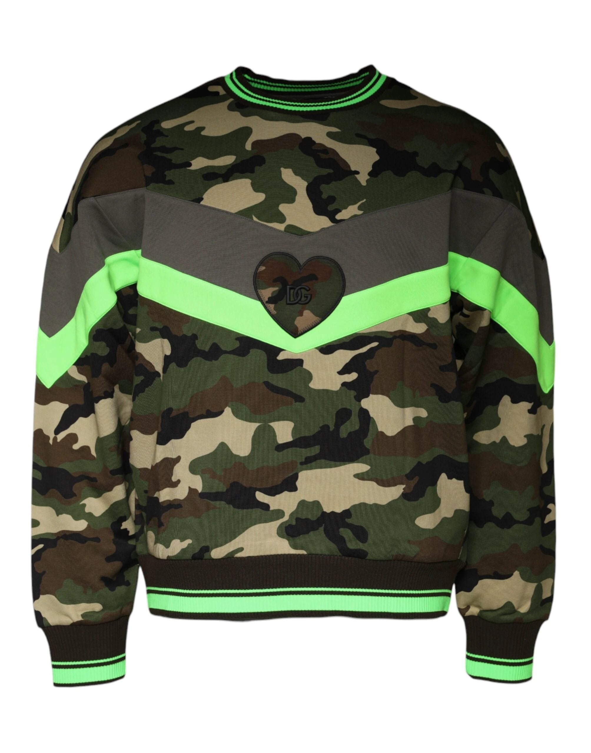 Dolce & Gabbana Multicolor Camouflage Sweatshirt Sweater by Dolce & Gabbana