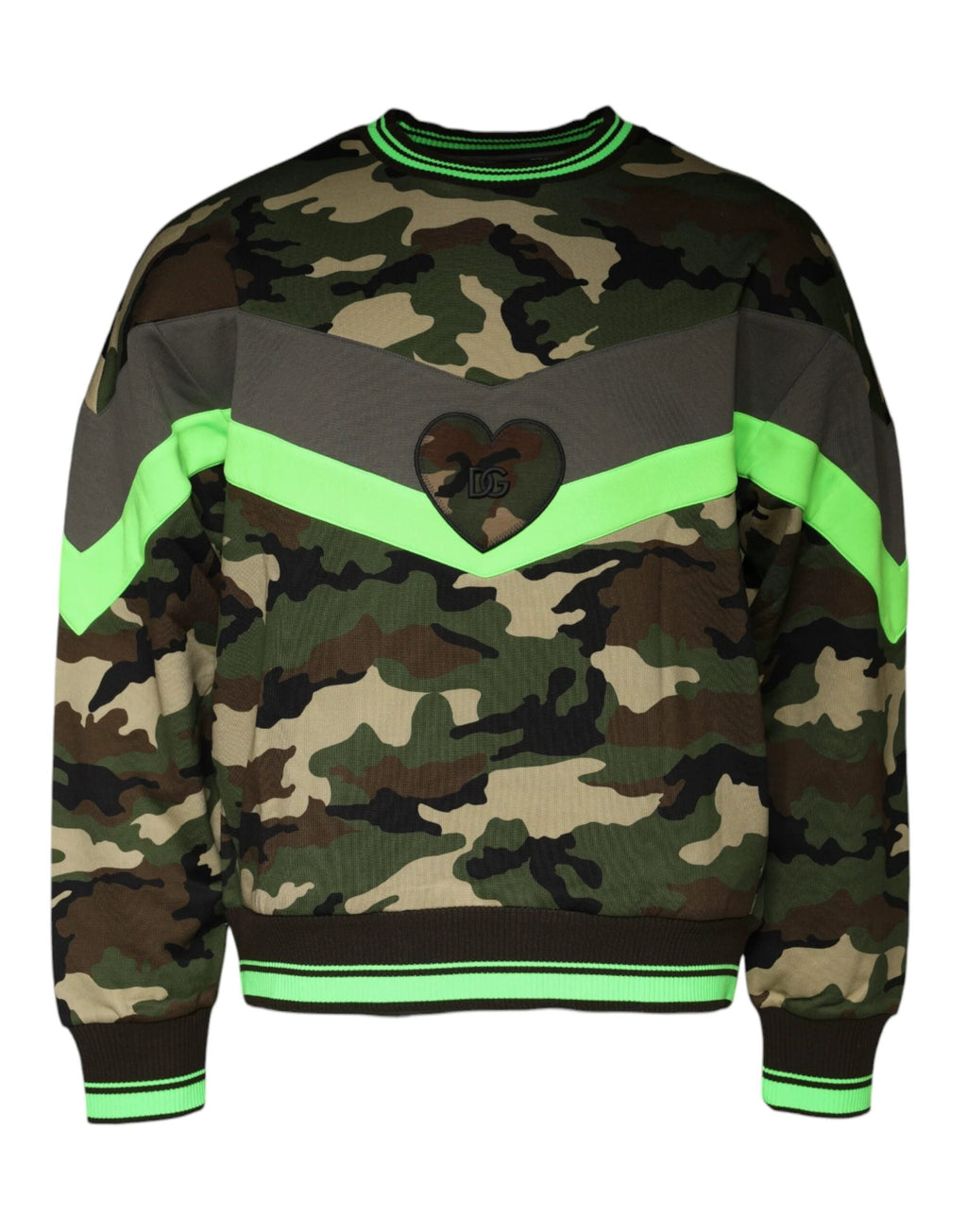 Dolce & Gabbana Multicolor Camouflage Sweatshirt Sweater by Dolce & Gabbana