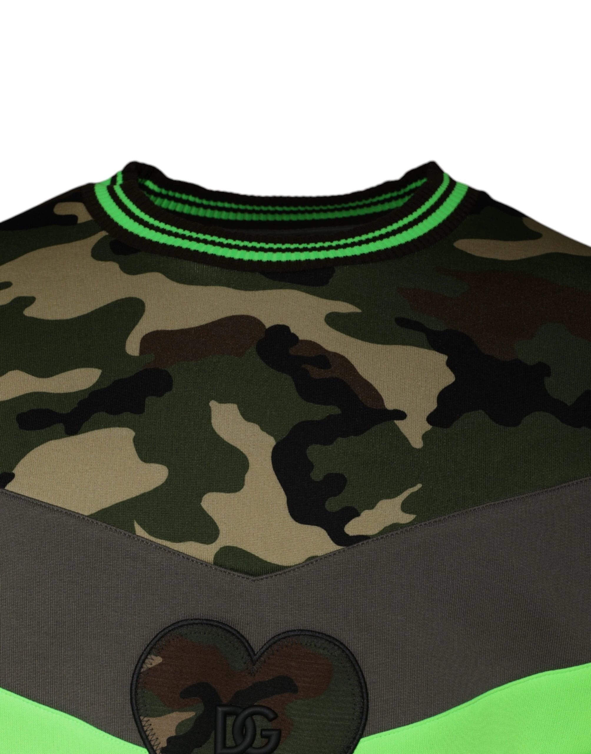 Dolce & Gabbana Multicolor Camouflage Sweatshirt Sweater by Dolce & Gabbana