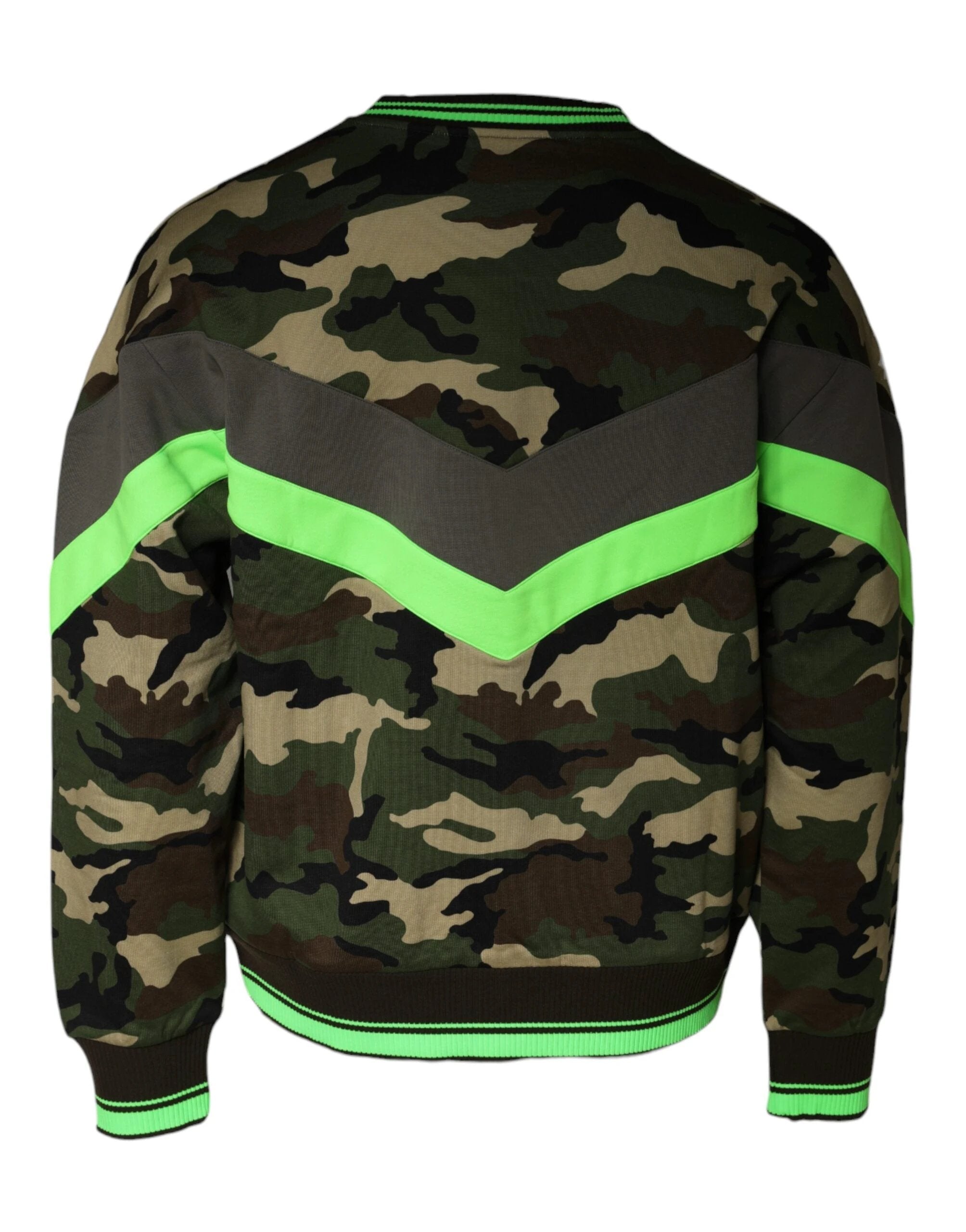 Dolce & Gabbana Multicolor Camouflage Sweatshirt Sweater by Dolce & Gabbana