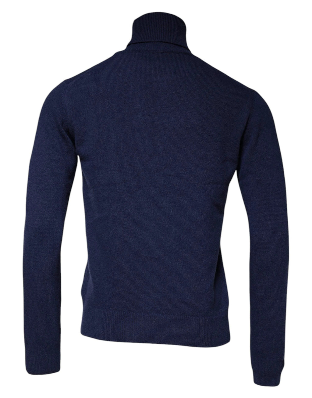 Dolce & Gabbana Blue Wool Knit Turtleneck Pullover Sweater by Dolce & Gabbana