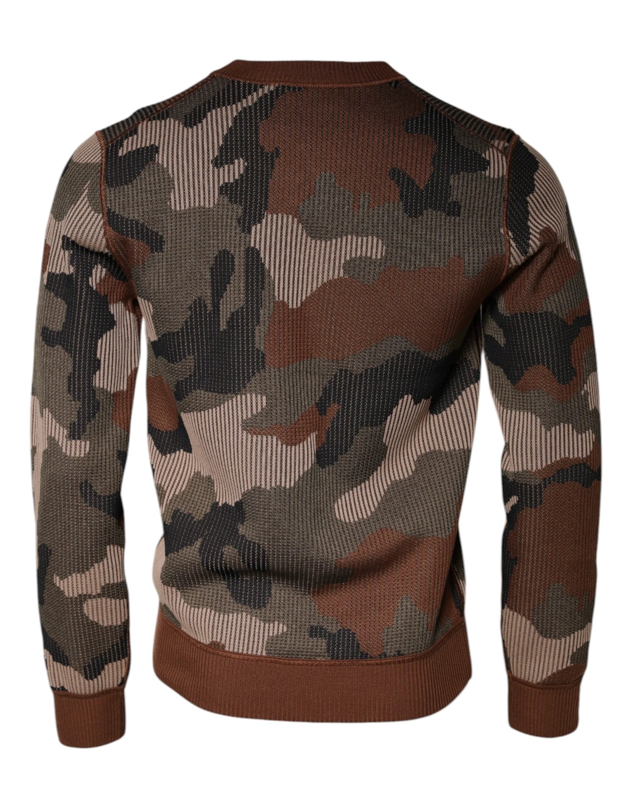 Dolce & Gabbana Multicolor Camouflage Men Pullover Sweater by Dolce & Gabbana