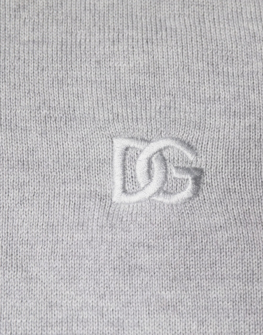 Dolce & Gabbana Light Gray Wool Crew Neck Pullover Sweater by Dolce & Gabbana