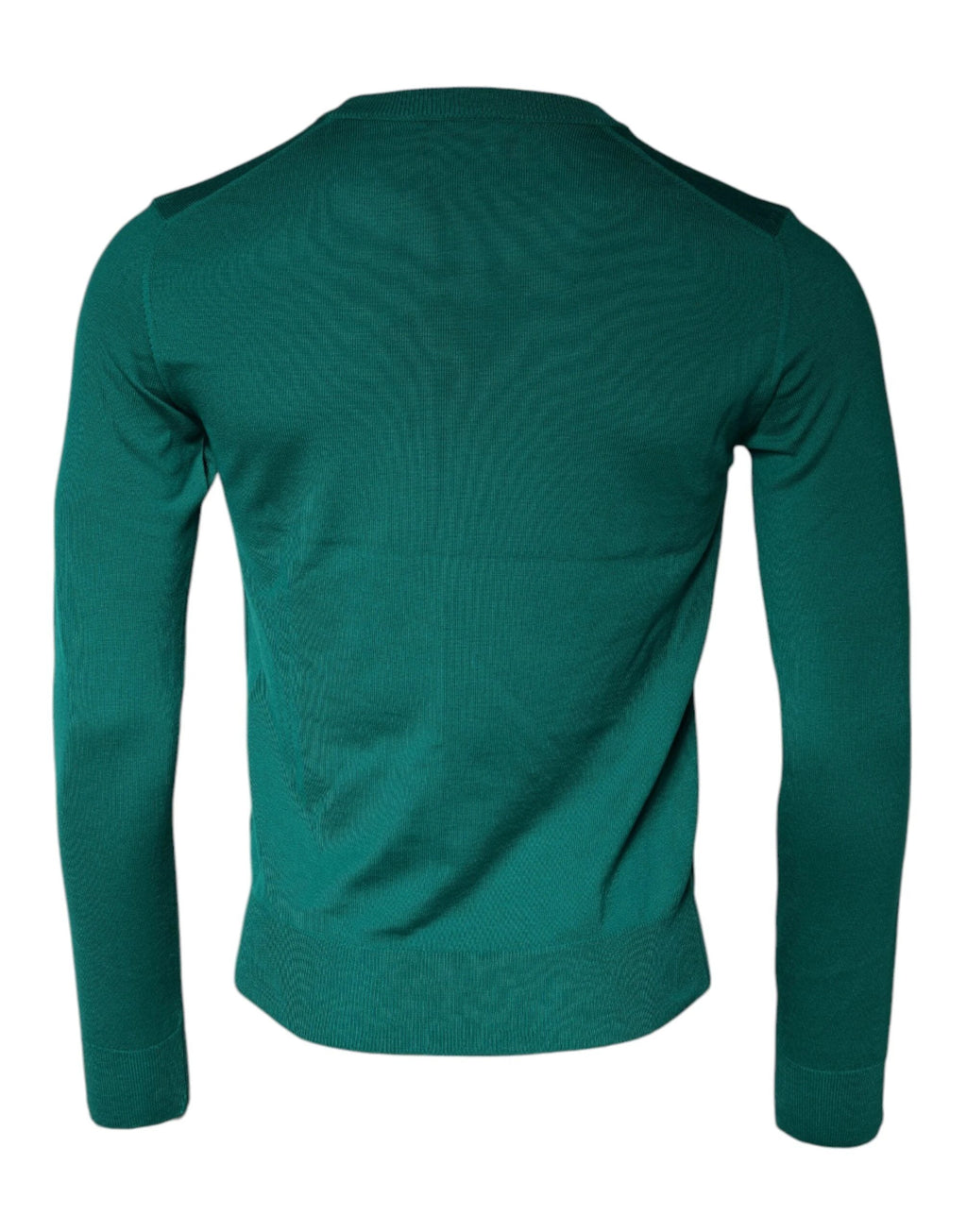 Dolce & Gabbana Green Wool Knit Crew Neck Pullover Sweater by Dolce & Gabbana
