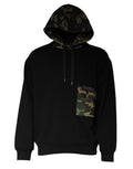 Dolce & Gabbana Black Camouflage Hooded Sweatshirt Sweater by Dolce & Gabbana