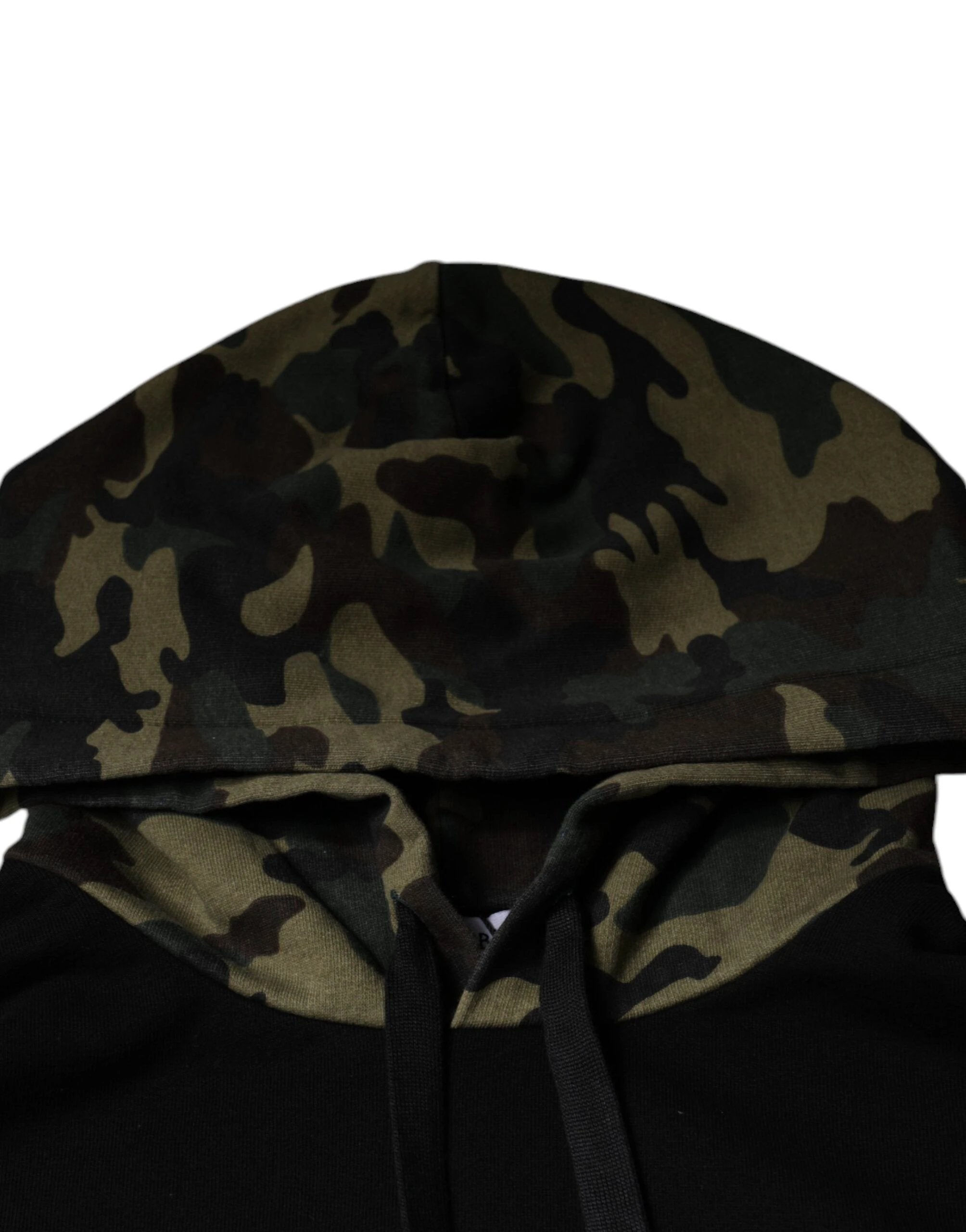 Dolce & Gabbana Black Camouflage Hooded Sweatshirt Sweater by Dolce & Gabbana