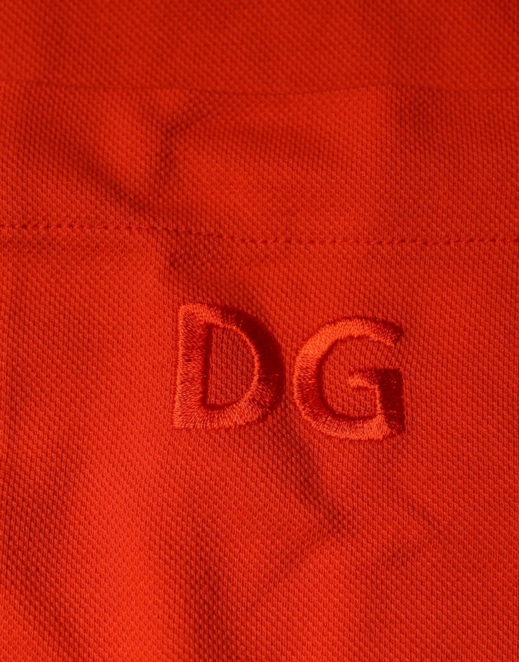 Dolce & Gabbana Orange Cotton Button Down Casual Polo Shirt by Dolce & Gabbana