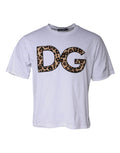 Dolce & Gabbana White DG Logo Cotton Shorts Sleeves T-shirt by Dolce & Gabbana