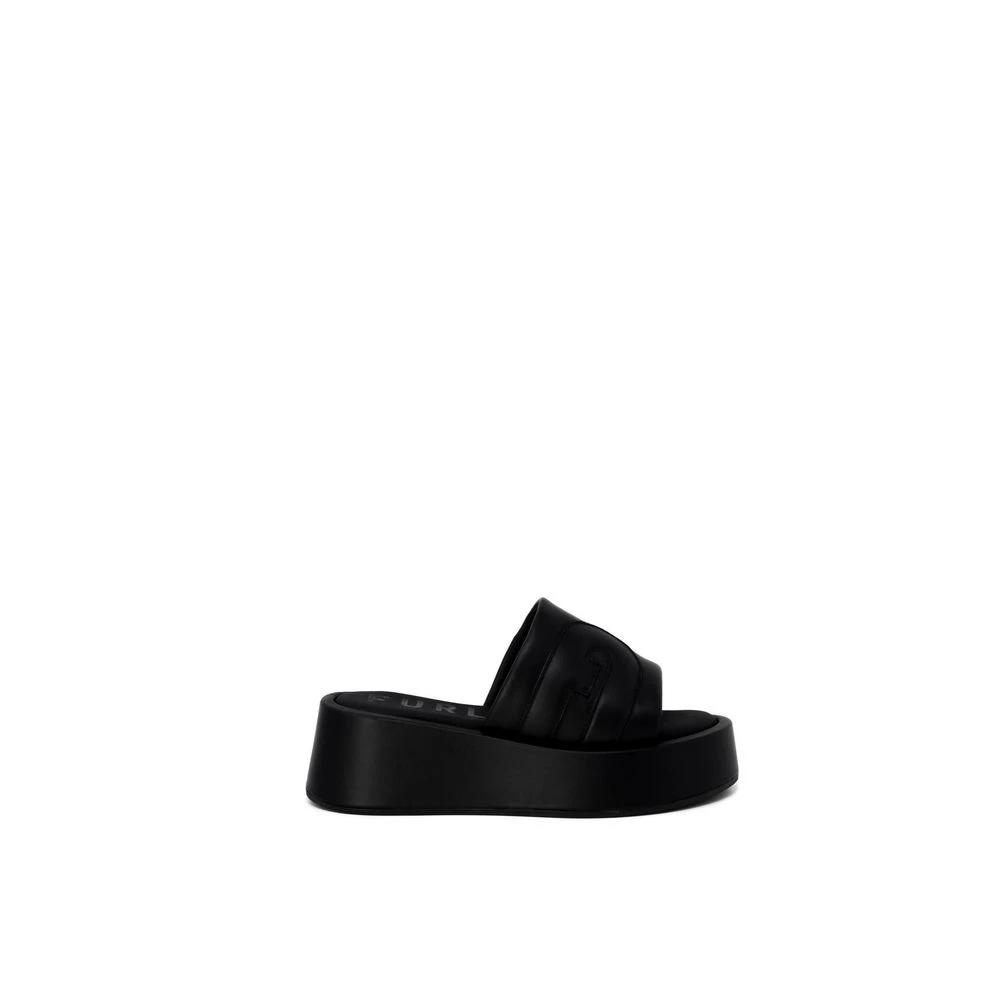 Furla Black Leather Slippers by Furla