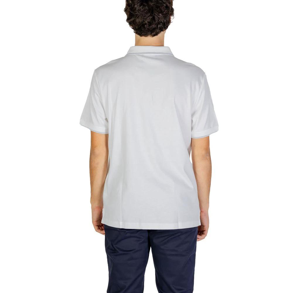 Calvin Klein Jeans White Cotton Polo Shirt by Calvin Klein Jeans