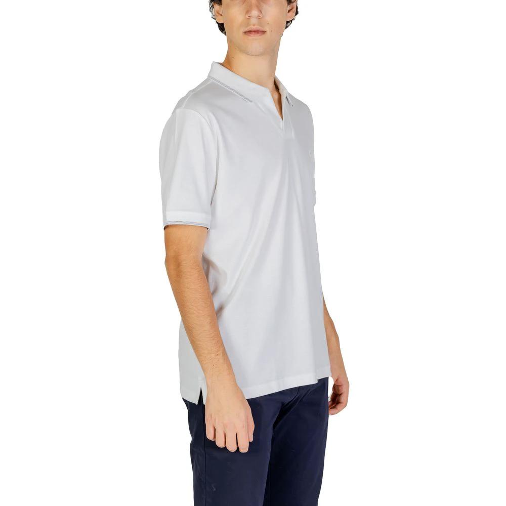 Calvin Klein Jeans White Cotton Polo Shirt by Calvin Klein Jeans