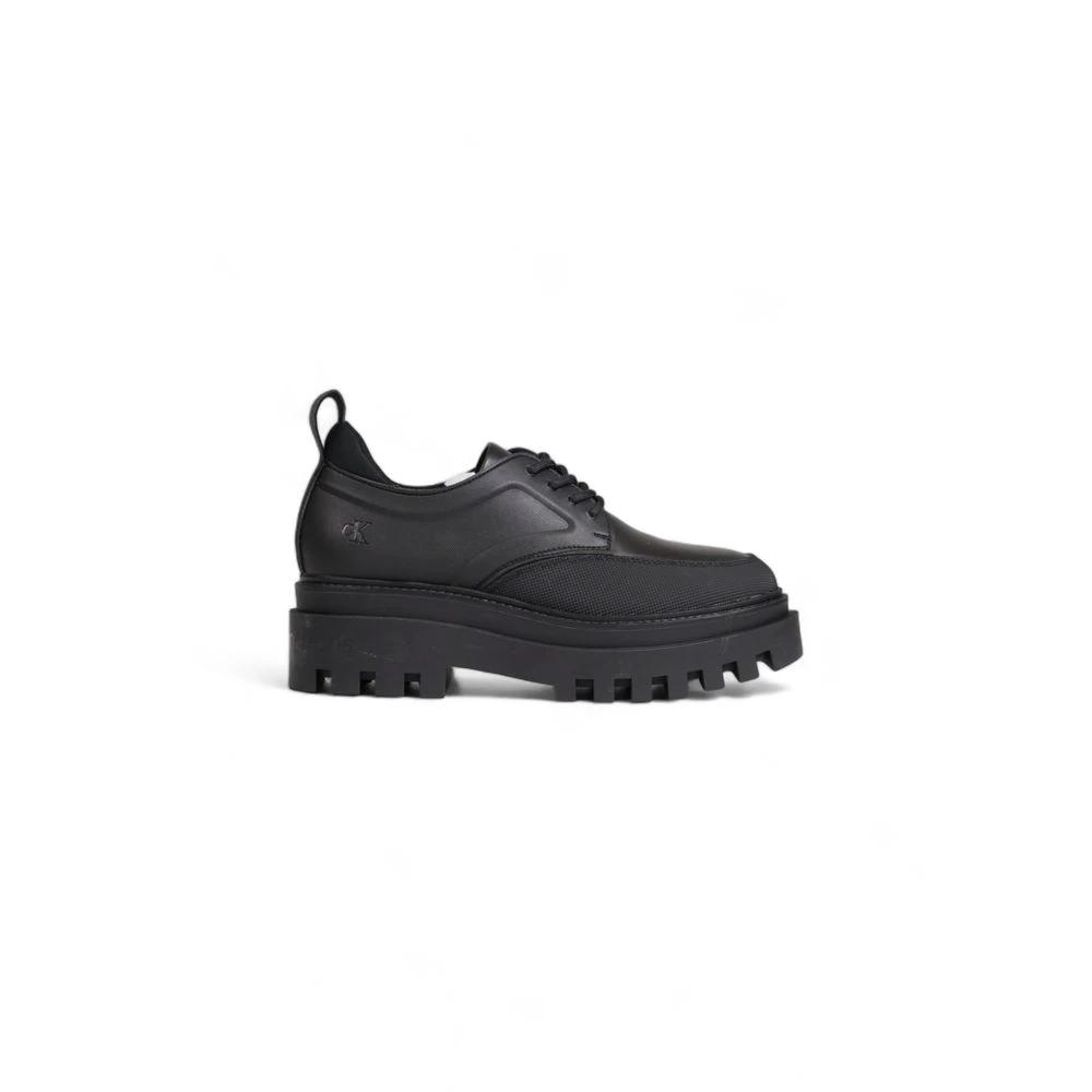 Calvin Klein Jeans Black Polyethylene Platform Pumps by Calvin Klein Jeans