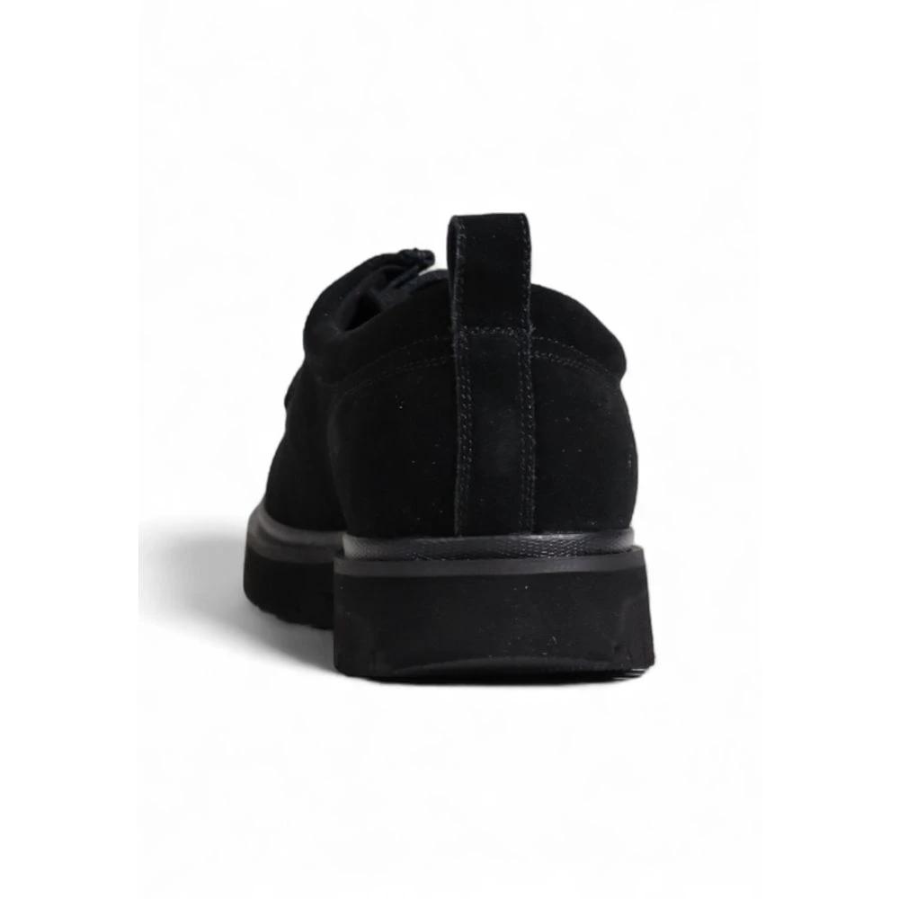 Calvin Klein Jeans Black Suede Leather Oxfords And Derbies by Calvin Klein Jeans