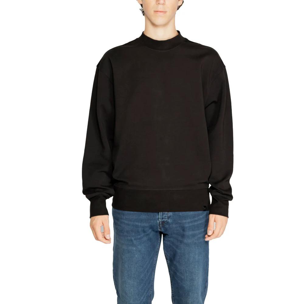 Calvin Klein Jeans Black Recycled Cotton Sweatshirt by Calvin Klein Jeans
