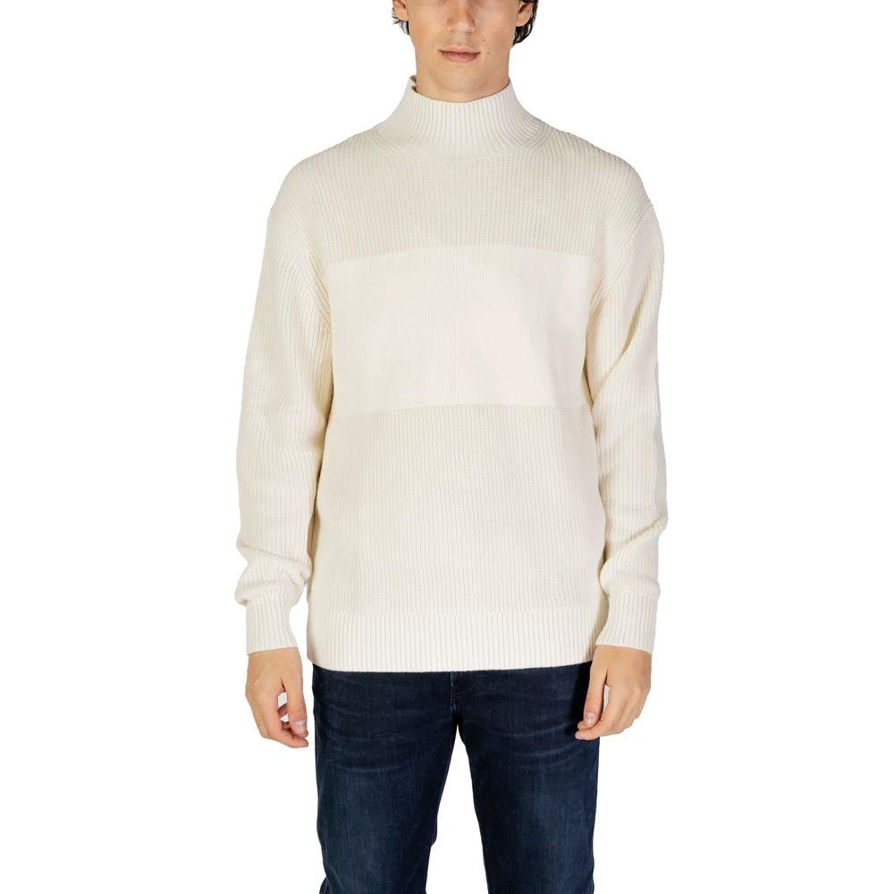 Calvin Klein Jeans Cream Cotton Sweatshirt by Calvin Klein Jeans