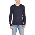 Calvin Klein Blue Recycled Wool Sweatshirt by Calvin Klein