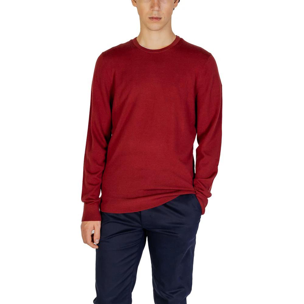 Calvin Klein Bordeaux Recycled Wool Sweatshirt by Calvin Klein