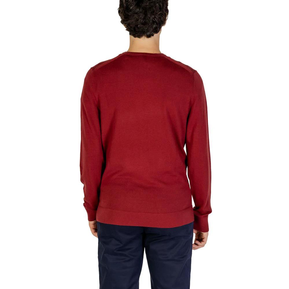 Calvin Klein Bordeaux Recycled Wool Sweatshirt by Calvin Klein
