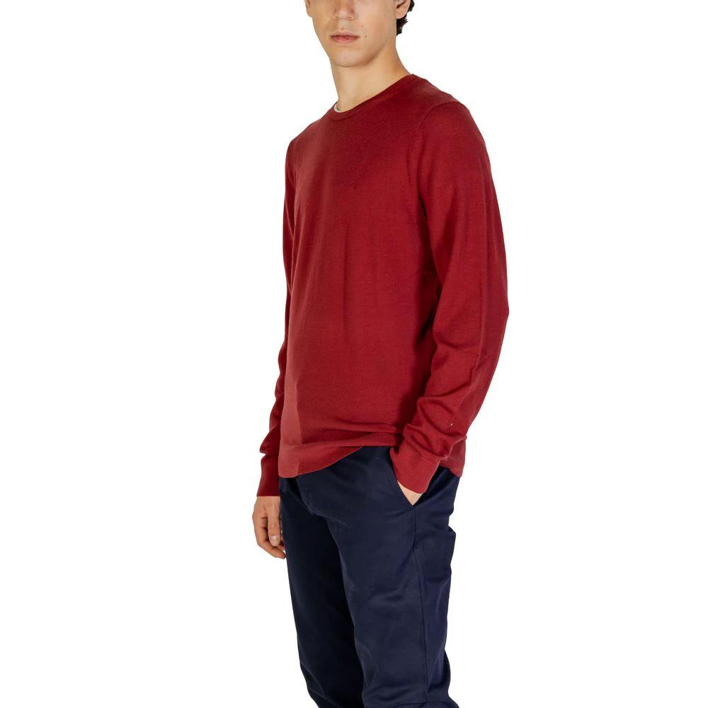 Calvin Klein Bordeaux Recycled Wool Sweatshirt by Calvin Klein