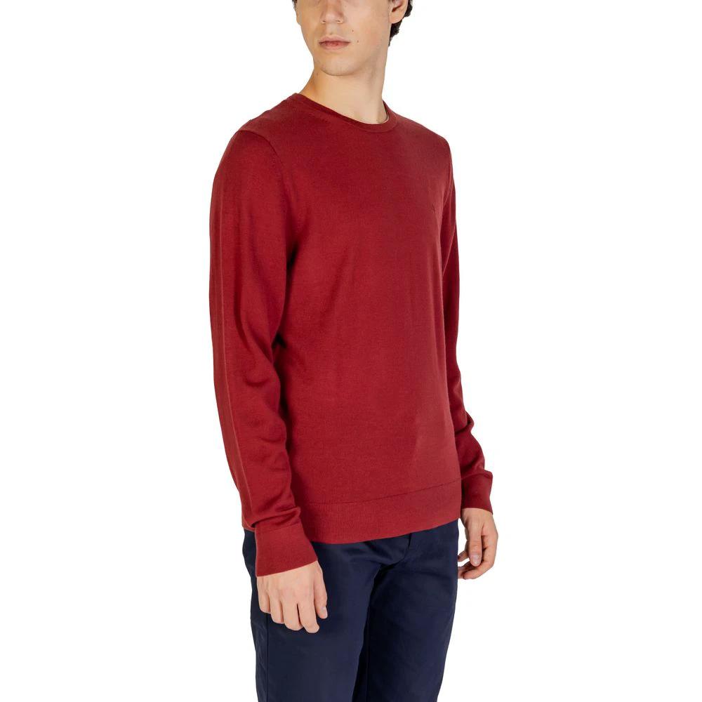 Calvin Klein Bordeaux Recycled Wool Sweatshirt by Calvin Klein