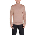 Calvin Klein Beige Wool Turtleneck by Calvin Klein